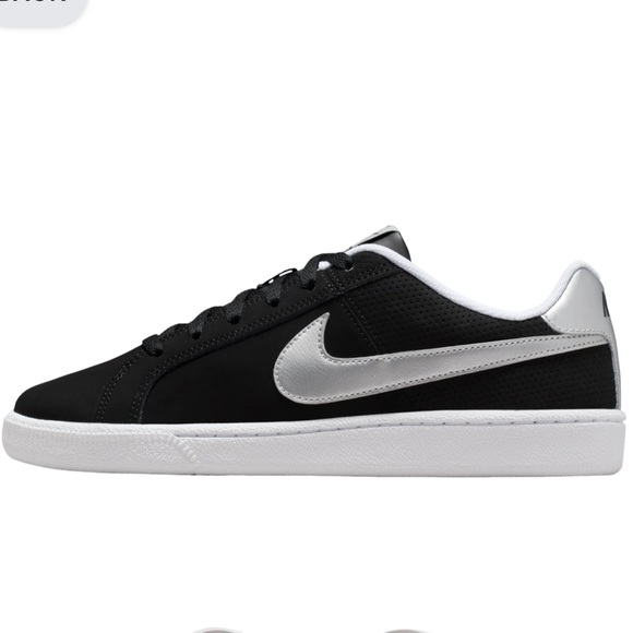 Nike Shoes - Nike Court Royale 'Black White Metallic Silver'